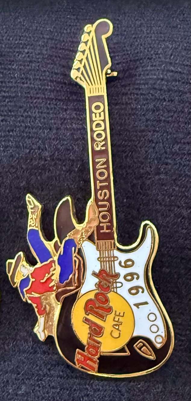 Hard Rock Cafe - Houston Rodeo 1996 Guitar Pin